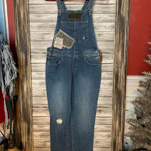 Sassy Britches and Wild Stitches Denim - Women’s UpCycled Recycled Repurposed Vintage Velvet Denim Overalls Levi’s Gypsy